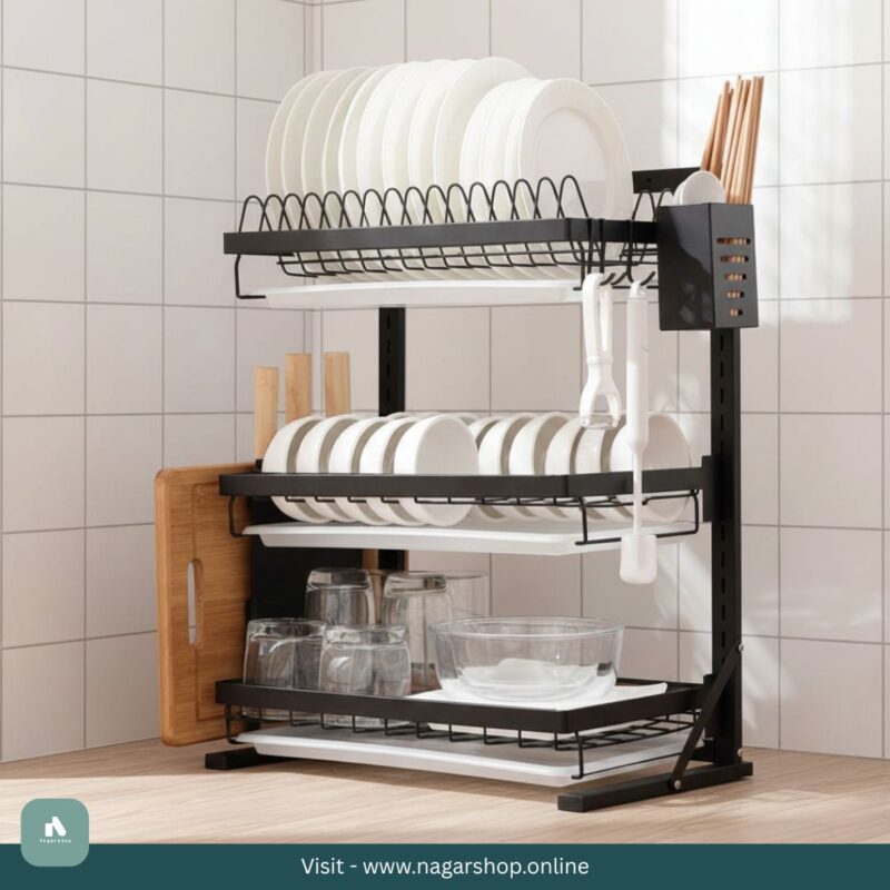 3-Layer Countertop & Wall mount Dish Rack