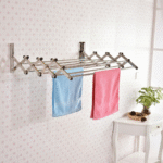 Wall Grill Mounted Clothes Hanger Foldable SS