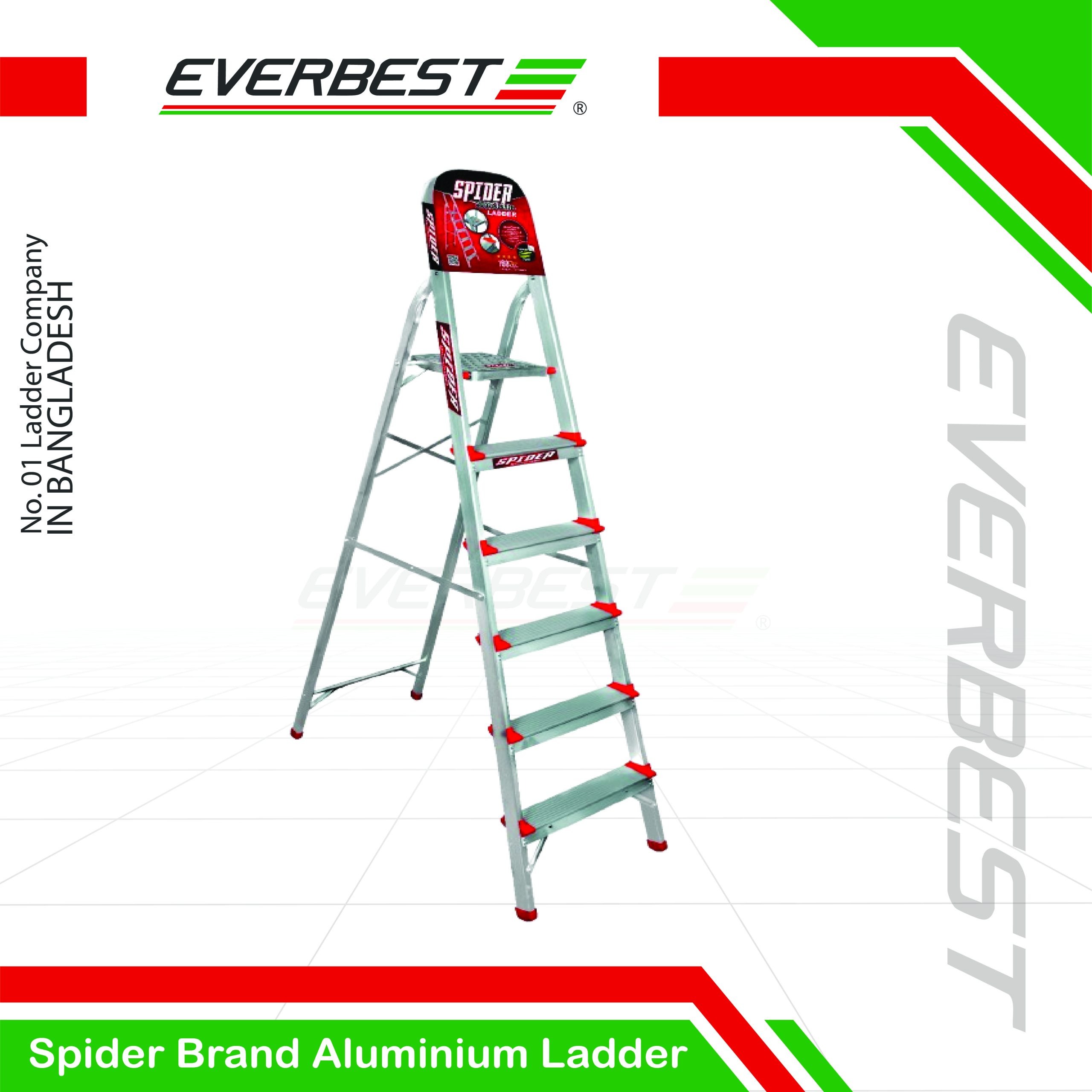 Aluminium_Platform_Ladder__Spide SPIDER Aluminium Ladder (3–10 Steps) – Everbest Ladder - Image 1