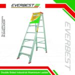 Double Sided Industrial Aluminium Ladder DS (6–20 Steps) – Everbest Ladder