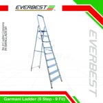 Germani Aluminium Step Ladder (4–9 Steps) | Everbest Ladder