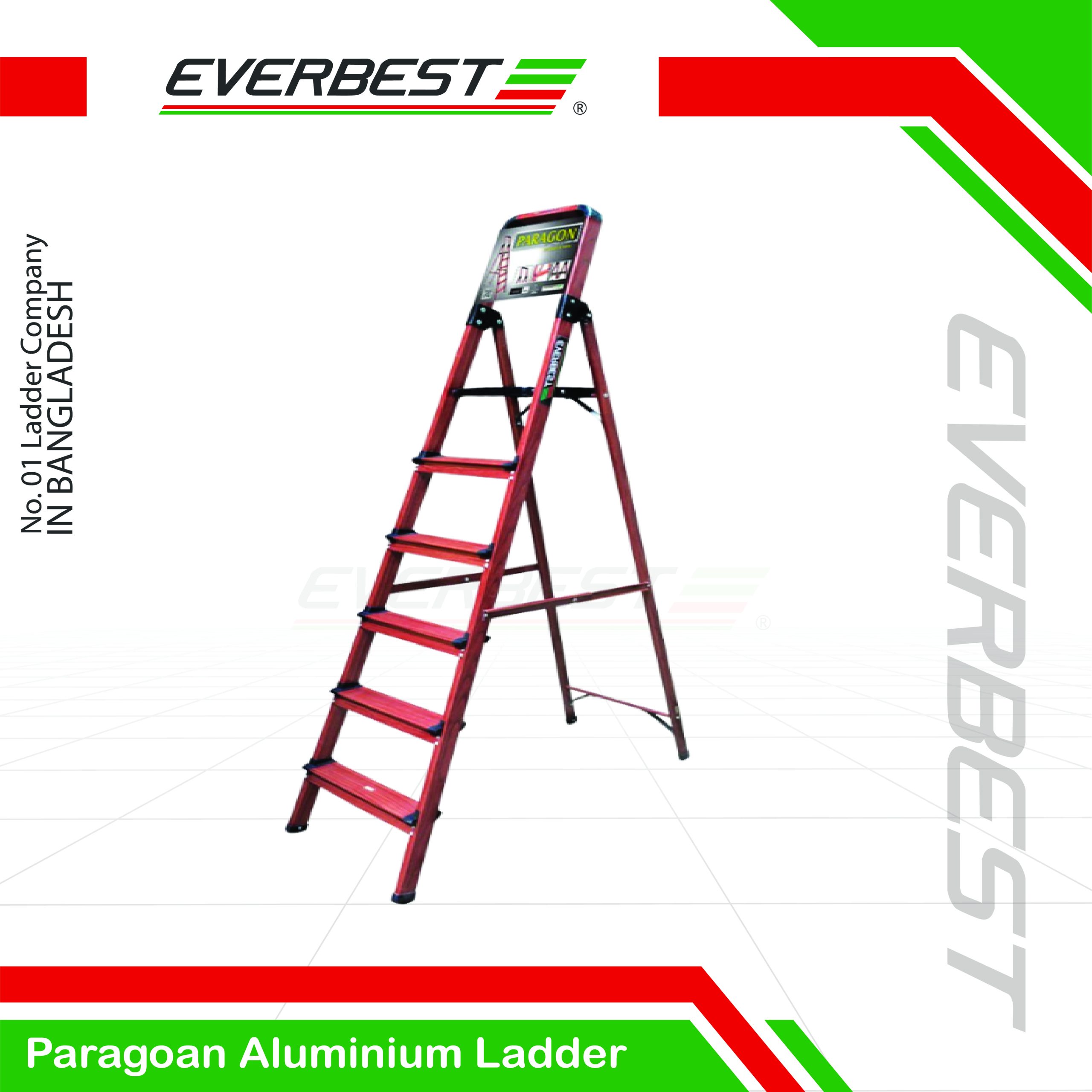 Paragoan-Aluminium-Ladder-02-scaled Paragon Premium Aluminium Ladder (6–7 Steps) | Everbest Ladder - Image 1
